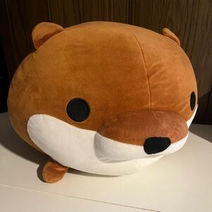 Takashoji Choco Plush Brown Otter 16" Round 1 Arcade Japanese Stuffed Animal Toy